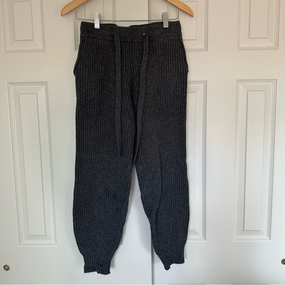 Charcoal grey knit pants from target